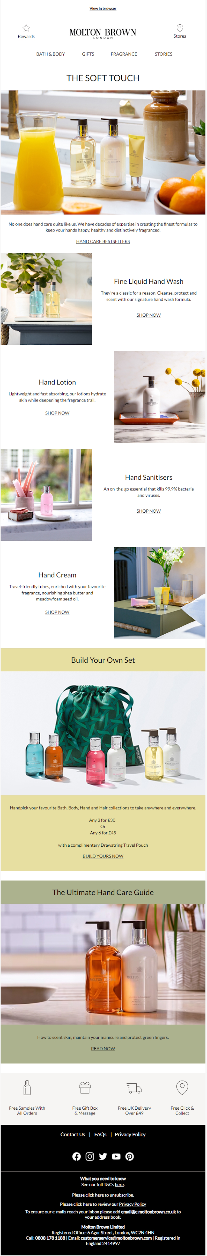 Molton Brown email design