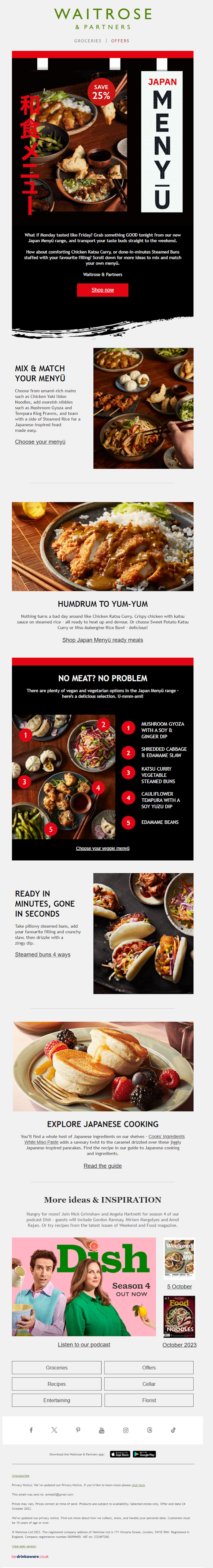 Waitrose & Partners Email Design