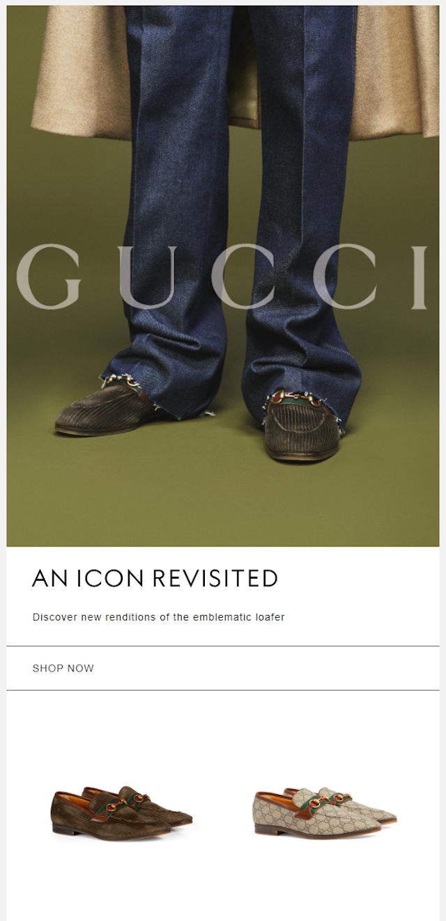 Gucci Email Design