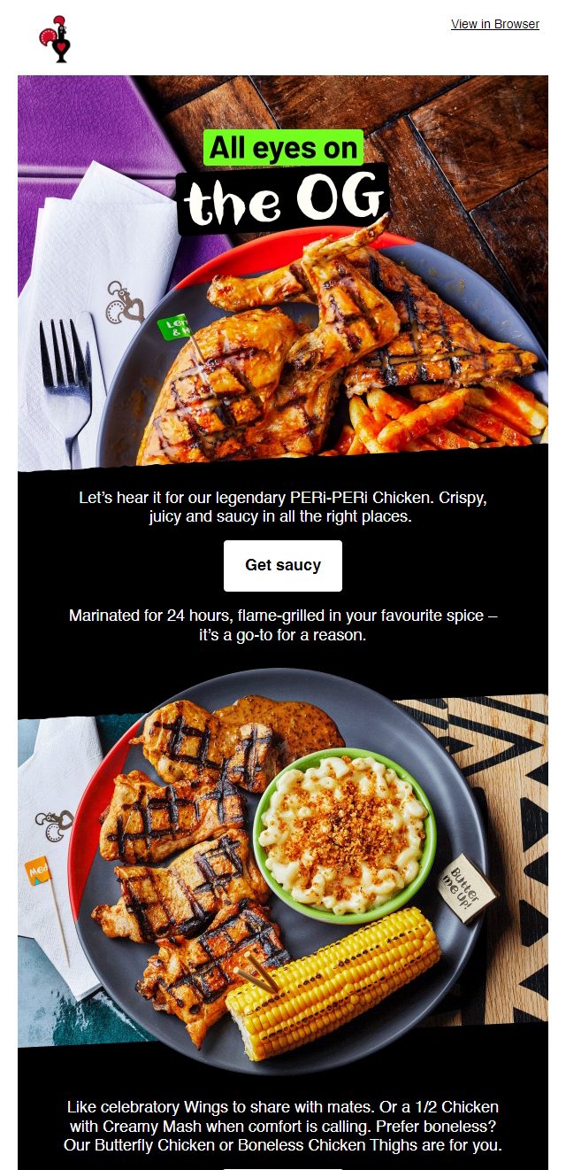 nandos email design