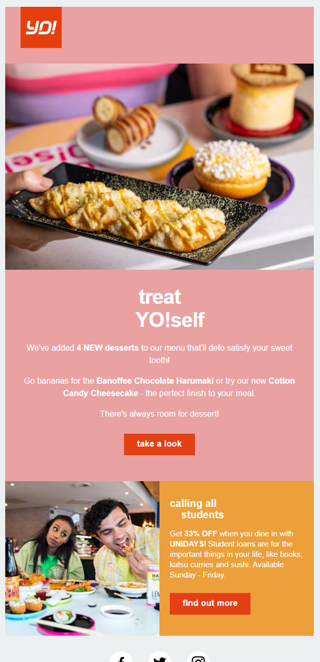 Yo Sushi Email Design