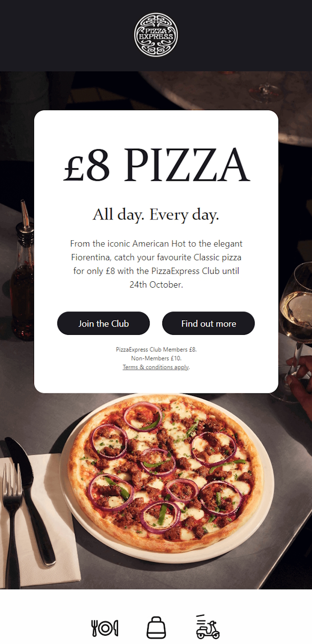 Pizza Express Email Design