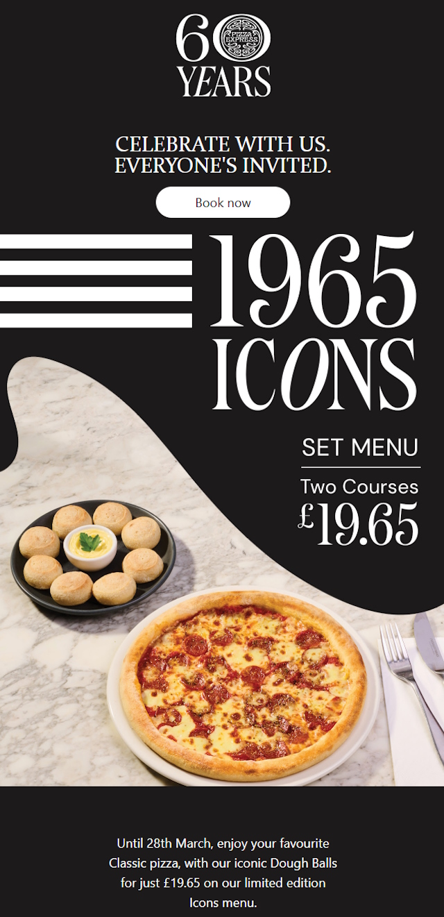 Pizza Express email design